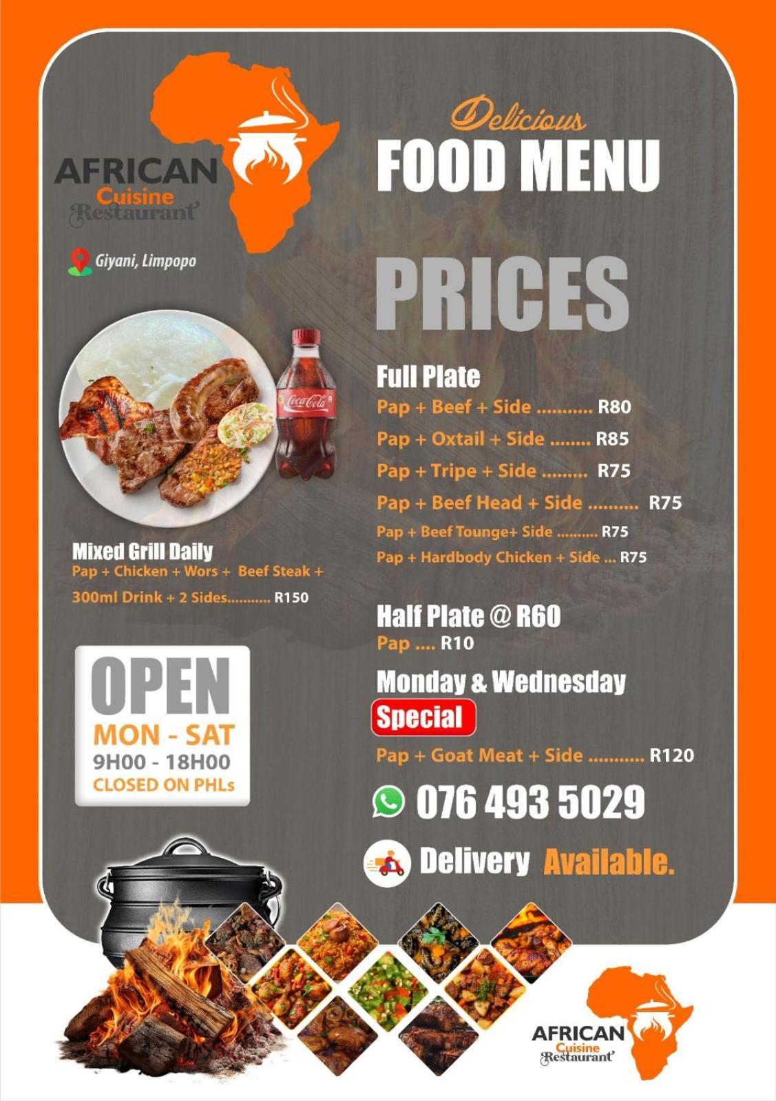 Bed and Breakfast African Cuisine Restaurant Giyani Exterior foto